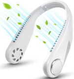 Portable Bladeless Hanging Neck Fan | Hands-Free Personal Cooling Fan for Travel, Office & Outdoor Use
